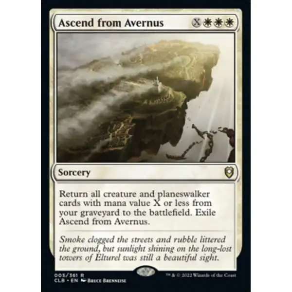 MtG Trading Card Game Commander Legends: Dungeons & Dragons Battle For Baldur's Gate Rare Foil Ascend from Avernus #5