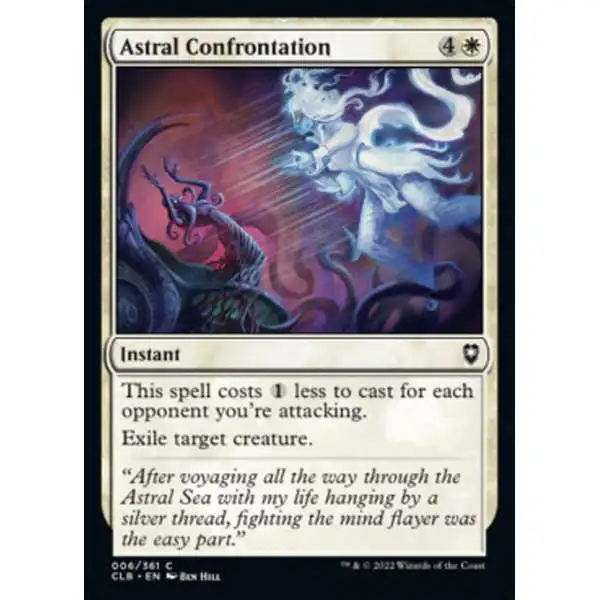 MtG Trading Card Game Commander Legends: Dungeons & Dragons Battle For Baldur's Gate Common Foil Astral Confrontation #6