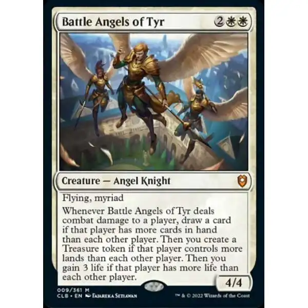 MtG Trading Card Game Commander Legends: Dungeons & Dragons Battle For Baldur's Gate Mythic Rare Foil Battle Angels of Tyr #9