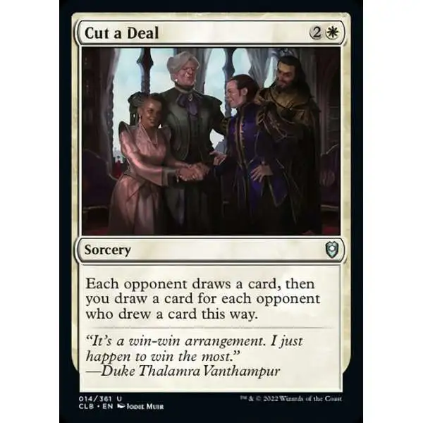 MtG Trading Card Game Commander Legends: Dungeons & Dragons Battle Uncommon Foil Cut a Deal #14