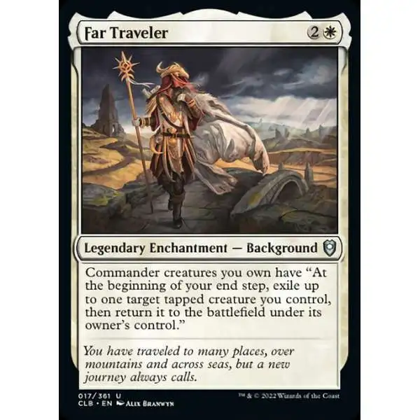 MtG Trading Card Game Commander Legends: Dungeons & Dragons Battle For Baldur's Gate Uncommon Foil Far Traveler #17