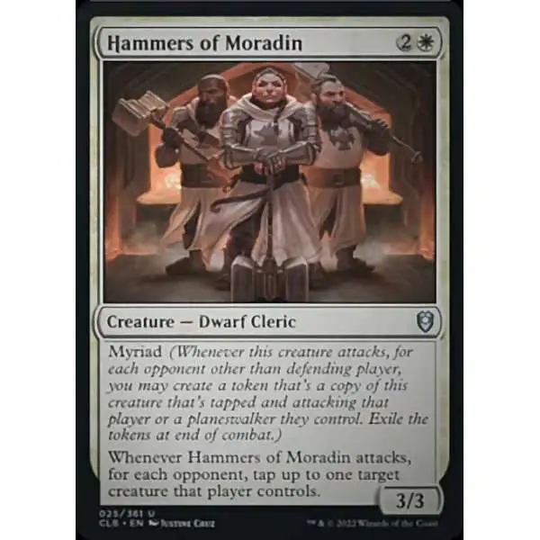 MtG Trading Card Game Commander Legends: Dungeons & Dragons Battle For Baldur's Gate Uncommon Foil Hammers of Moradin #25