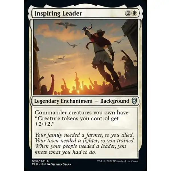 MtG Trading Card Game Commander Legends: Dungeons & Dragons Battle Uncommon Inspiring Leader #28