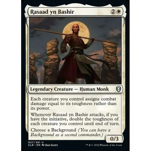 MtG Trading Card Game Commander Legends: Dungeons & Dragons Battle For Baldur's Gate Uncommon Rasaad yn Bashir #37