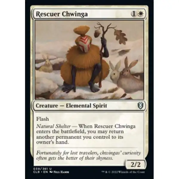 MtG Trading Card Game Commander Legends: Dungeons & Dragons Battle For Baldur's Gate Uncommon Rescuer Chwinga #39