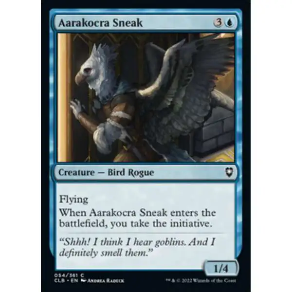 MtG Trading Card Game Commander Legends: Dungeons & Dragons Battle For Baldur's Gate Common Aarakocra Sneak #54