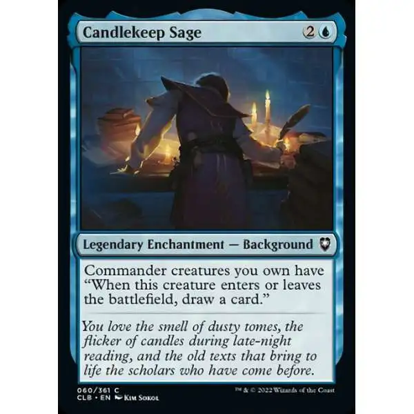 MtG Trading Card Game Commander Legends: Dungeons & Dragons Battle For Baldur's Gate Common Candlekeep Sage #60