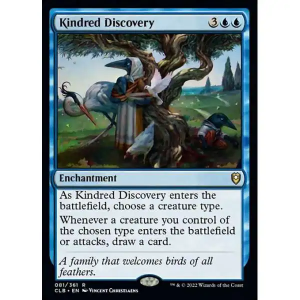 MtG Trading Card Game Commander Legends: Dungeons & Dragons Battle Rare Kindred Discovery #81
