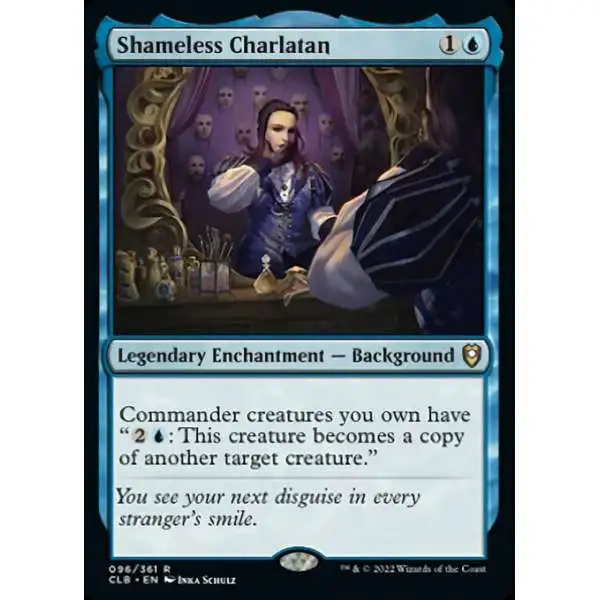 MtG Trading Card Game Commander Legends: Dungeons & Dragons Battle For Baldur's Gate Rare Shameless Charlatan #96
