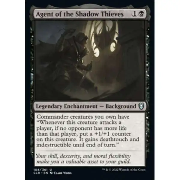 MtG Trading Card Game Commander Legends: Dungeons & Dragons Battle For Baldur's Gate Uncommon Foil Agent of the Shadow Thieves #108