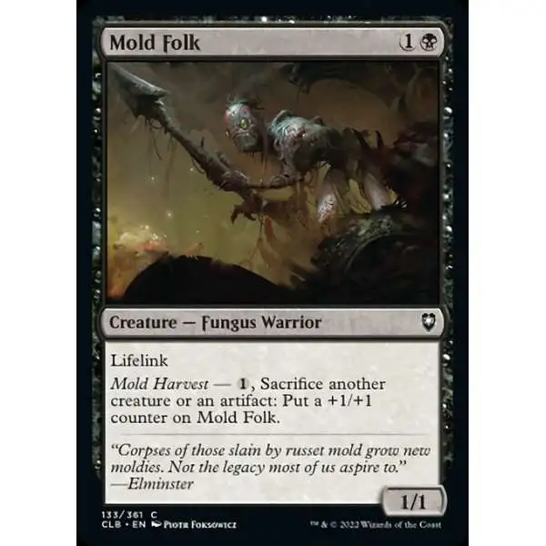 MtG Trading Card Game Commander Legends: Dungeons & Dragons Battle Common Mold Folk #133