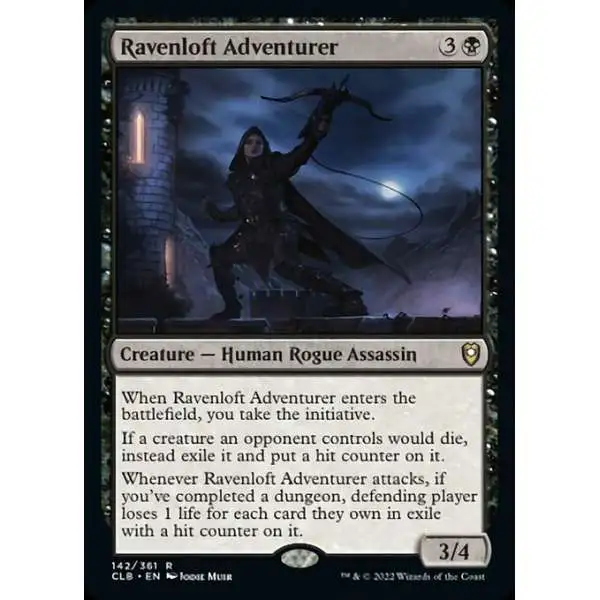 MtG Trading Card Game Commander Legends: Dungeons & Dragons Battle For Baldur's Gate Rare Ravenloft Adventurer #142