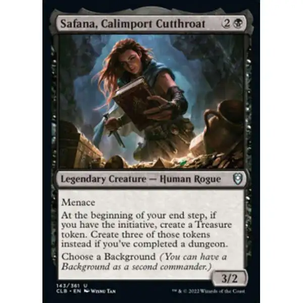 MtG Trading Card Game Commander Legends: Dungeons & Dragons Battle For Baldur's Gate Uncommon Safana, Calimport Cutthroat #143