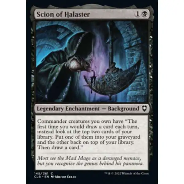 MtG Trading Card Game Commander Legends: Dungeons & Dragons Battle Common Scion of Halaster #145
