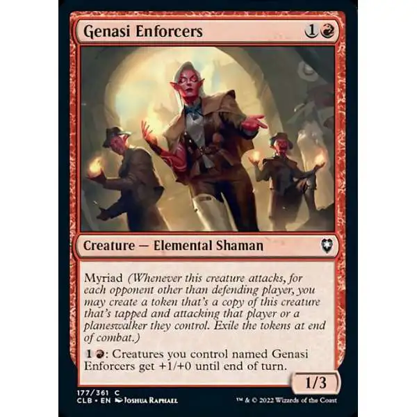 MtG Trading Card Game Commander Legends: Dungeons & Dragons Battle For Baldur's Gate Common Foil Genasi Enforcers #177