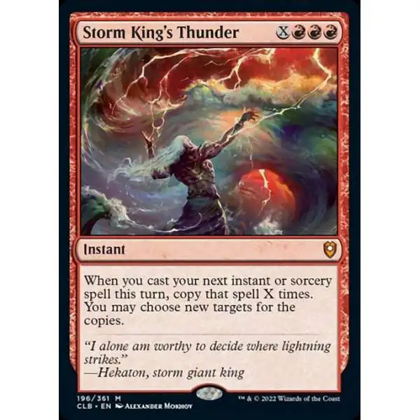 MtG Trading Card Game Commander Legends: Dungeons & Dragons Battle Mythic Rare Storm King's Thunder #196