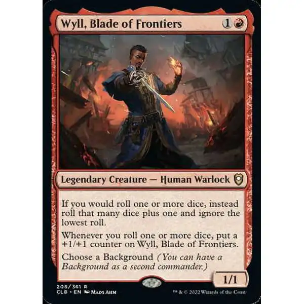 MtG Trading Card Game Commander Legends: Dungeons & Dragons Battle For Baldur's Gate Rare Wyll, Blade of Frontiers #208