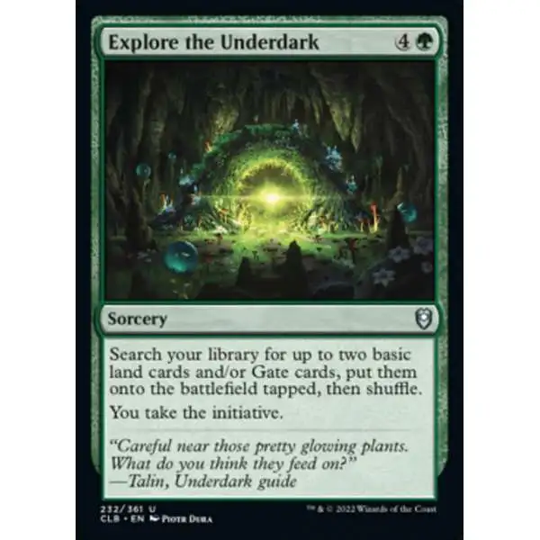 MtG Trading Card Game Commander Legends: Dungeons & Dragons Battle For Baldur's Gate Uncommon Explore the Underdark #232