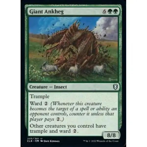 MtG Trading Card Game Commander Legends: Dungeons & Dragons Battle Uncommon Giant Ankheg #233