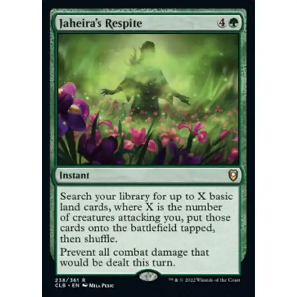 MtG Trading Card Game Commander Legends: Dungeons & Dragons Battle For Baldur's Gate Rare Jaheira's Respite #238