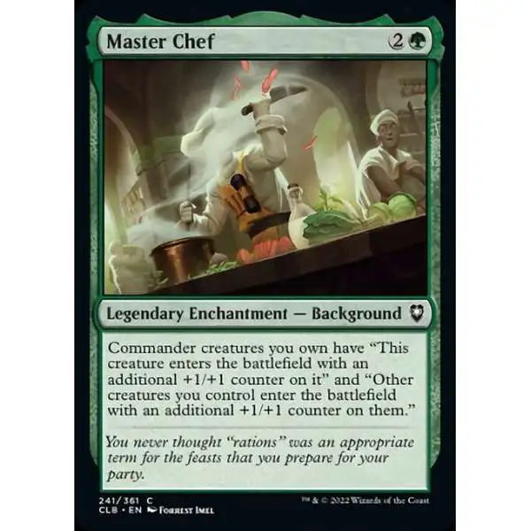 MtG Trading Card Game Commander Legends: Dungeons & Dragons Battle For Baldur's Gate Common Foil Master Chef #241