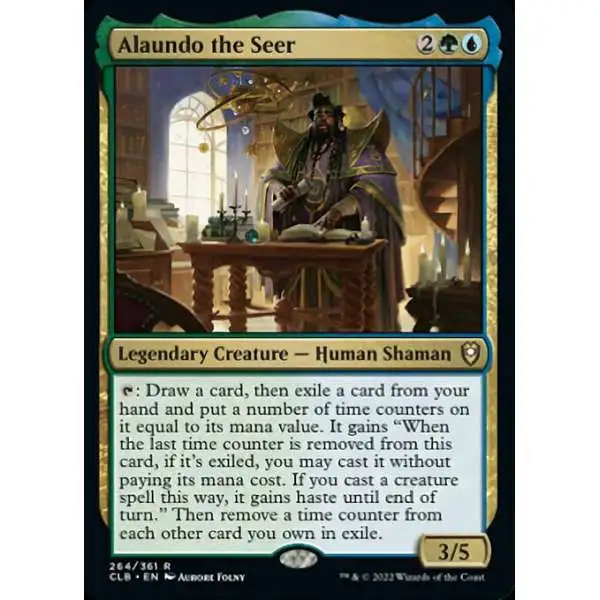 MtG Trading Card Game Commander Legends: Dungeons & Dragons Battle For Baldur's Gate Rare Alaundo the Seer #264