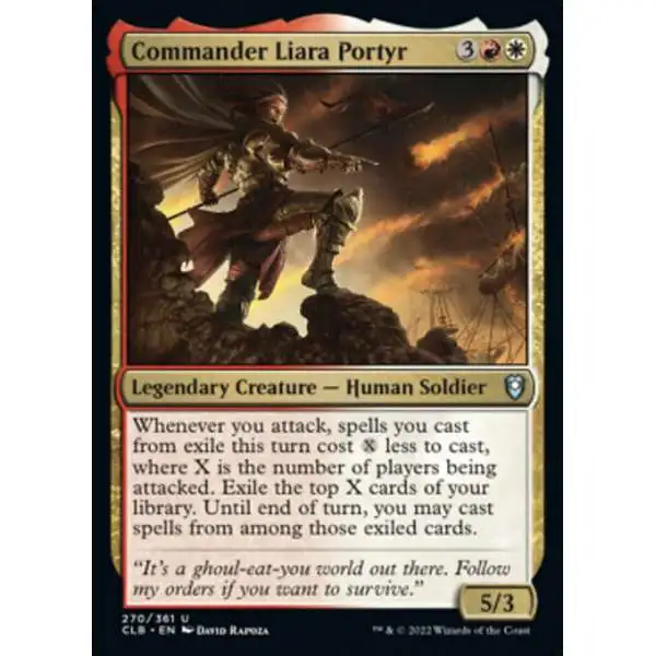 MtG Trading Card Game Commander Legends: Dungeons & Dragons Battle For Baldur's Gate Uncommon Commander Liara Portyr #270