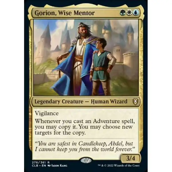 MtG Trading Card Game Commander Legends: Dungeons & Dragons Battle Rare Gorion, Wise Mentor #276