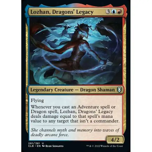 MtG Trading Card Game Commander Legends: Dungeons & Dragons Battle For Baldur's Gate Uncommon Lozhan, Dragons' Legacy #281
