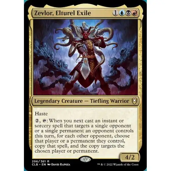 MtG Trading Card Game Commander Legends: Dungeons & Dragons Battle For Baldur's Gate Rare Zevlor, Elturel Exile #296