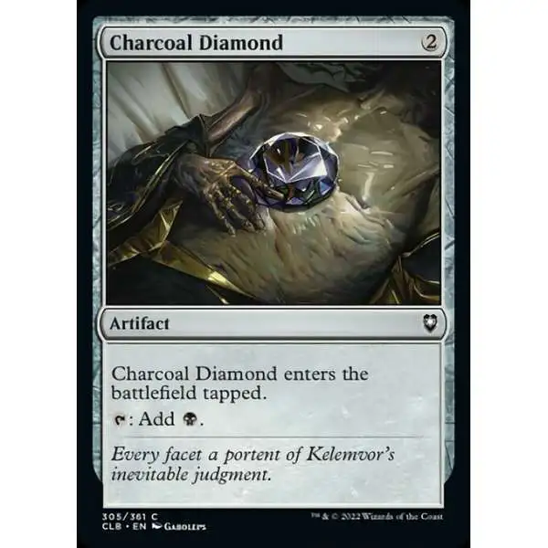 MtG Trading Card Game Commander Legends: Dungeons & Dragons Battle For Baldur's Gate Common Charcoal Diamond #305