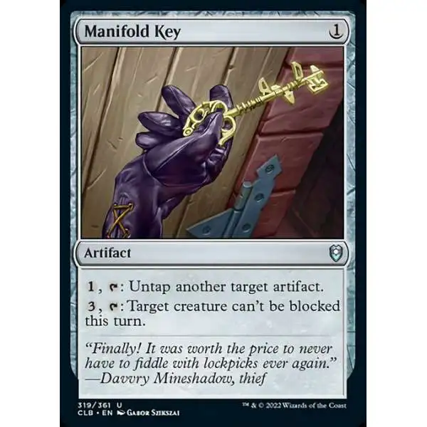 MtG Trading Card Game Commander Legends: Dungeons & Dragons Battle Uncommon Foil Manifold Key #319