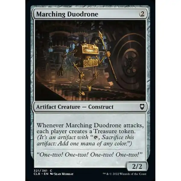 MtG Trading Card Game Commander Legends: Dungeons & Dragons Battle Common Marching Duodrone #321