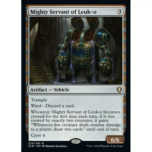 MtG Trading Card Game Commander Legends: Dungeons & Dragons Battle For Baldur's Gate Rare Foil Mighty Servant of Leuk-o #324