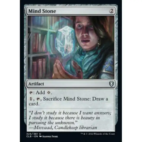 MtG Trading Card Game Commander Legends: Dungeons & Dragons Battle For Baldur's Gate Uncommon FOIL Mind Stone #325