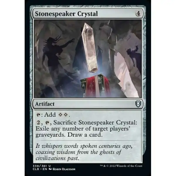 MtG Trading Card Game Commander Legends: Dungeons & Dragons Battle Uncommon Stonespeaker Crystal #338