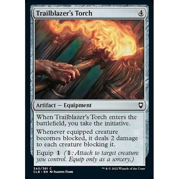MtG Trading Card Game Commander Legends: Dungeons & Dragons Battle Common Foil Trailblazer's Torch #340