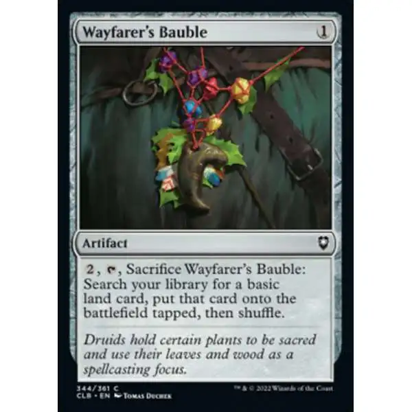 MtG Trading Card Game Commander Legends: Dungeons & Dragons Battle Common Foil Wayfarer's Bauble #344