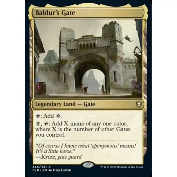 MtG Trading Card Game Commander Legends: Dungeons & Dragons Battle For Baldur's Gate Rare Baldur's Gate #345
