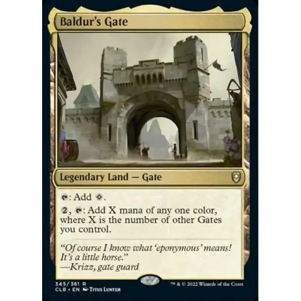 MtG Trading Card Game Commander Legends: Dungeons & Dragons Battle For Baldur's Gate Rare Foil Baldur's Gate #345