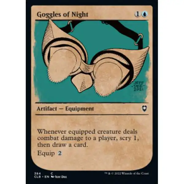 MtG Trading Card Game Commander Legends: Dungeons & Dragons Battle For Baldur's Gate Common Goggles of Night #384 [Showcase]