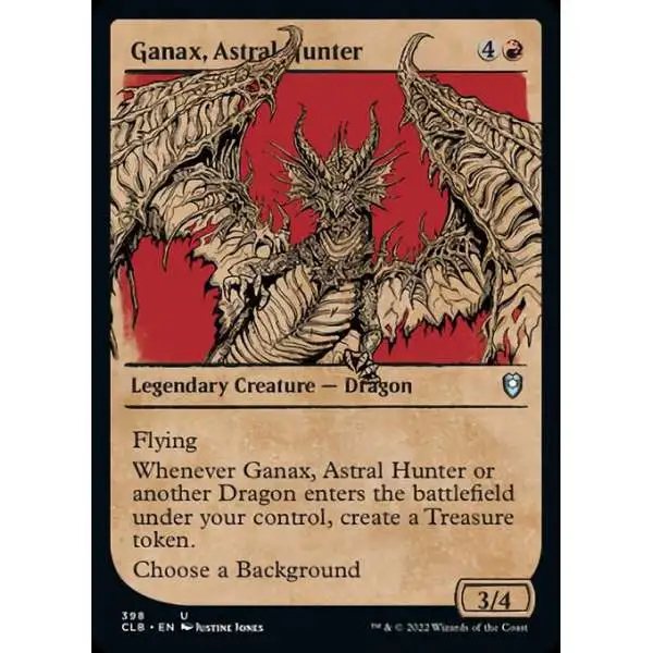 MtG Trading Card Game Commander Legends: Dungeons & Dragons Battle For Baldur's Gate Uncommon Ganax, Astral Hunter #398 [Showcase]