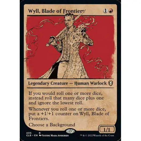 MtG Trading Card Game Commander Legends: Dungeons & Dragons Battle For Baldur's Gate Rare Wyll, Blade of Frontiers #405 [Showcase]