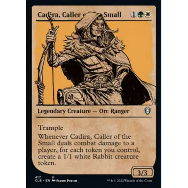 MtG Trading Card Game Commander Legends: Dungeons & Dragons Battle For Baldur's Gate Uncommon Cadira, Caller of the Small #417 [Showcase]