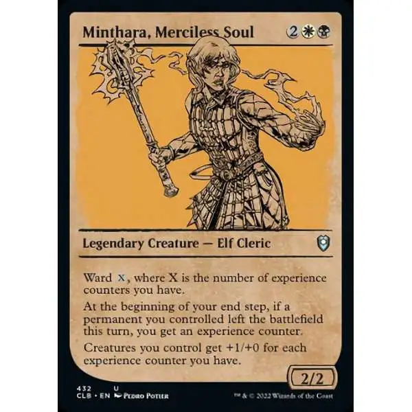 MtG Trading Card Game Commander Legends: Dungeons & Dragons Battle Uncommon Minthara, Merciless Soul #432 [Showcase]