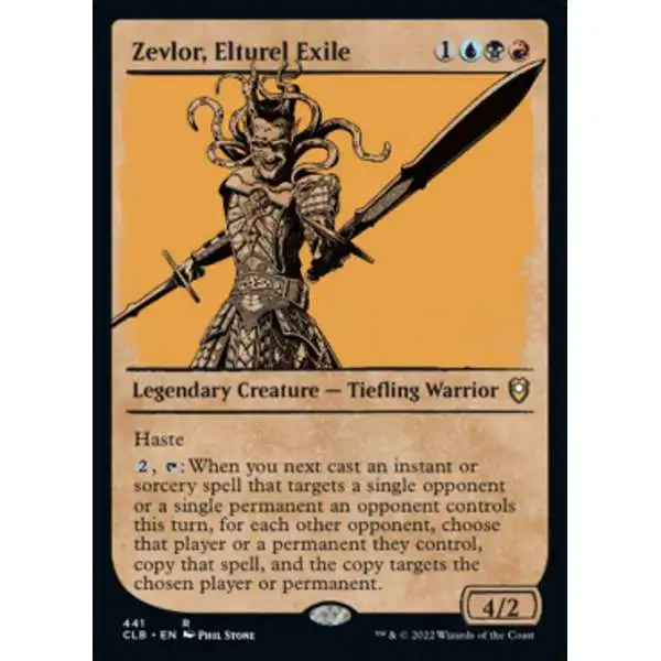 MtG Trading Card Game Commander Legends: Dungeons & Dragons Battle For Baldur's Gate Rare Zevlor, Elturel Exile #441 [Showcase]