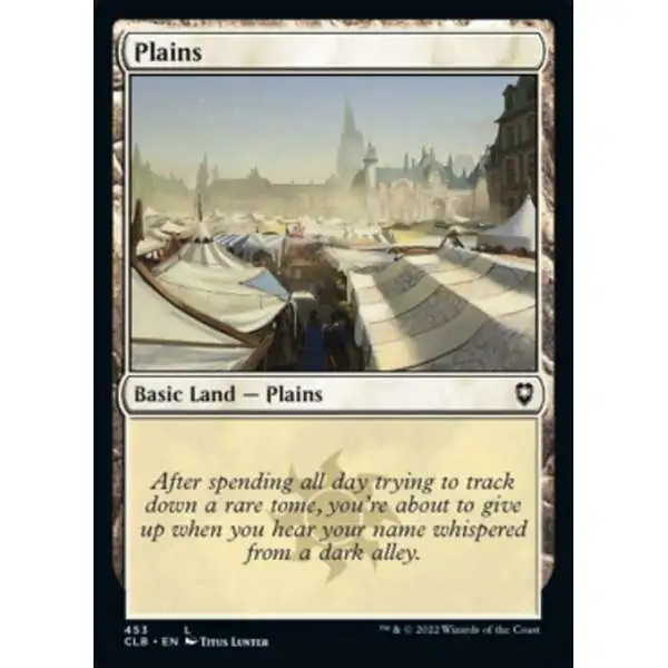 MtG Trading Card Game Commander Legends: Dungeons & Dragons Battle For Baldur's Gate Common Foil Plains #453