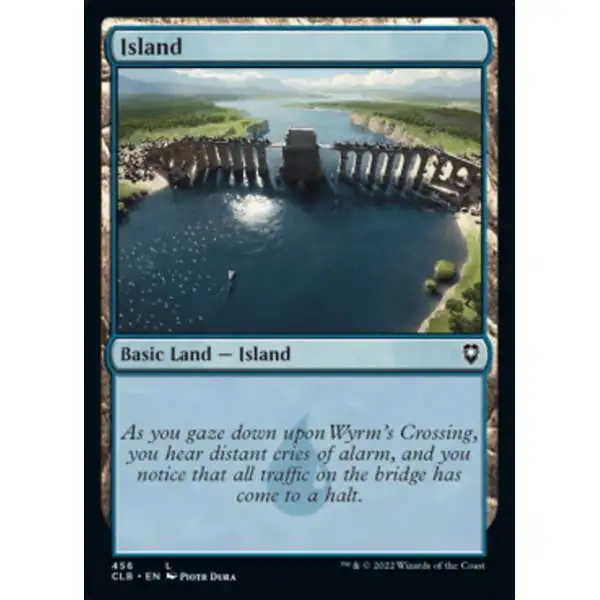 MtG Trading Card Game Commander Legends: Dungeons & Dragons Battle For Baldur's Gate Common Foil Island #456