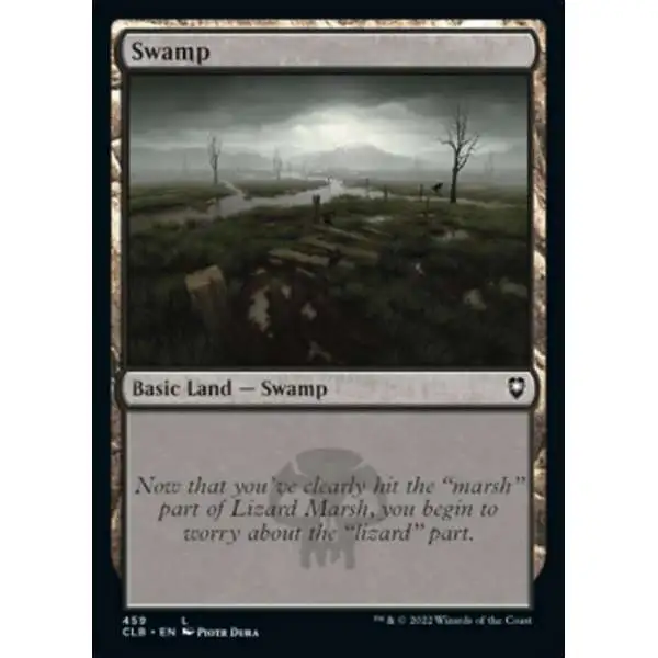 MtG Trading Card Game Commander Legends: Dungeons & Dragons Battle For Baldur's Gate Common Foil Swamp #459