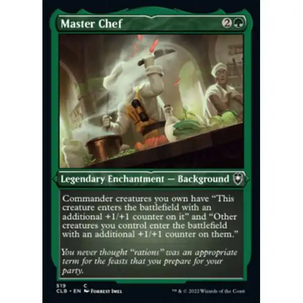 MtG Trading Card Game Commander Legends: Dungeons & Dragons Battle For Baldur's Gate Common Master Chef #519 [Etched Foil]